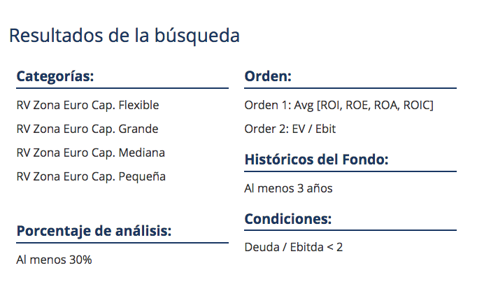 fondos de inversión