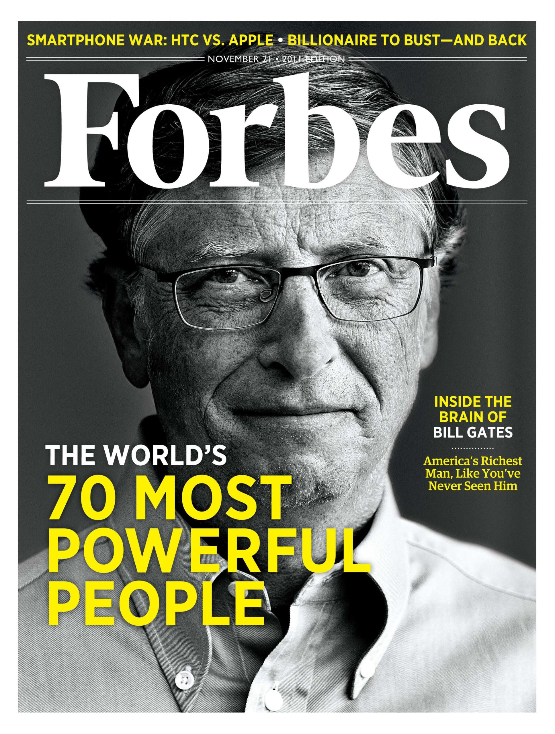 Bill Gates portada de Forbes 21/11/2011