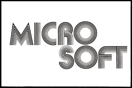 Microsoft, logotipo primigenio año 1975